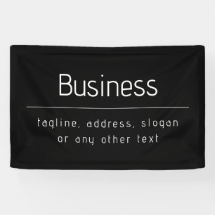 Banderoles Nom commercial minimal moderne et autres informati