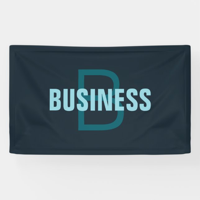 Banderoles Nom simple en gras personnalisable en monogramme (Horizontal)