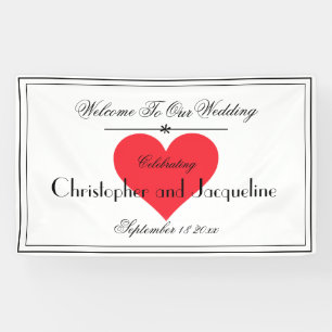 Banderoles Noms rustiques Chic Script Mariage moderne Accueil