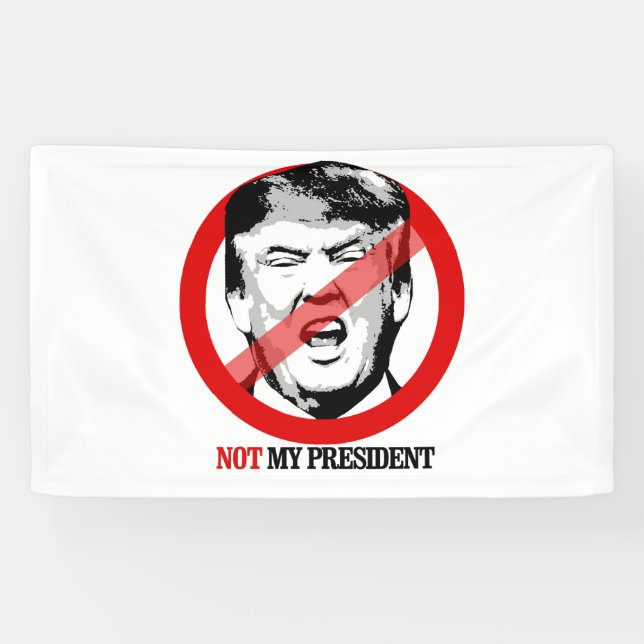 Banderoles Non mon président - Anti-Atout (Horizontal)