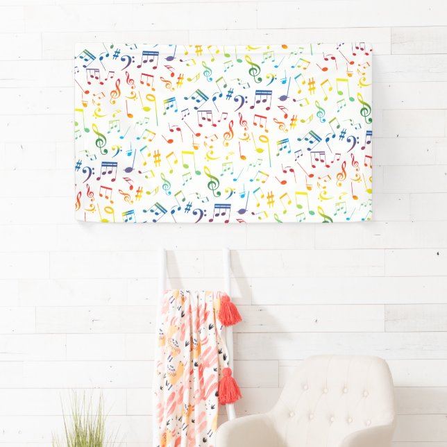 Banderoles Notes musicales 4 (En situation)