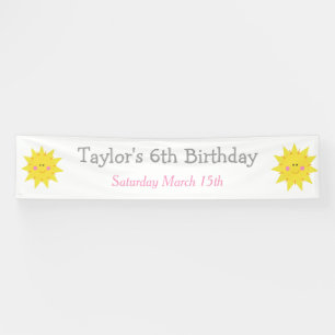 Banderoles Notre petit anniversaire Sunshine
