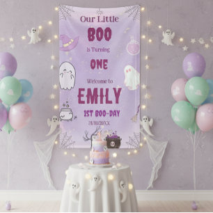 Banderoles Notre Petit Boo Halloween 1er Anniversaire