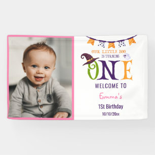 Banderoles Notre Petit Boo Turner Un, Halloween 1Er Anniversa