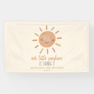 Banderoles Notre Petit Soleil Jaune Jaune Anniversaire