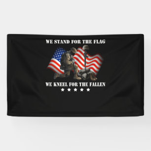 Banderoles Nous Sommes En Faveur Du Drapeau Que Nous Mettons 