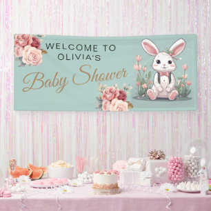 Banderoles Nous sommes excités pour le petit Baby shower Bunn