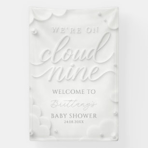 Banderoles Nous sommes sur un nuage de rêve Baby Shower Bienv