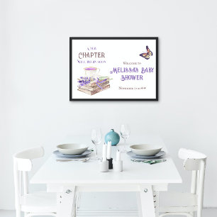 Banderoles Nouveau Chapitre Commence Bientôt Fête Bébé Livres