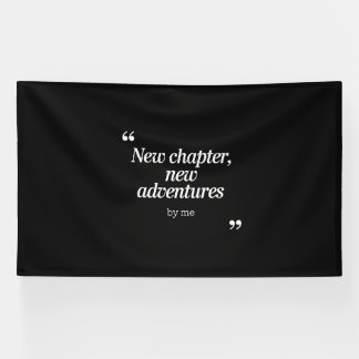 Banderoles Nouveau chapitre, New Adventures Design by Me