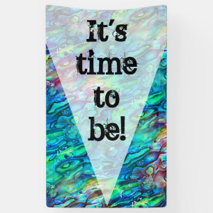 Banderoles Nouvelle-Zélande Abalone Paua Shell Motif 1a