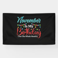 Novembre Est Mon Anniversaire Le Mois Entier Novem