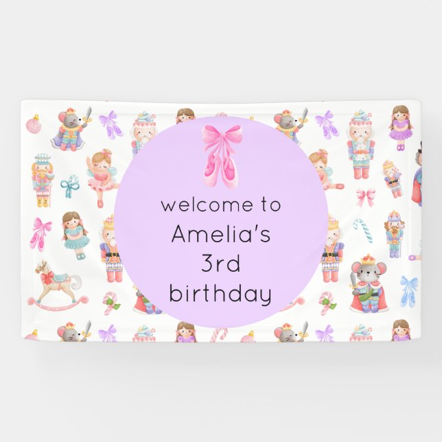 Banderoles Nutcracker Anniversaire (Horizontal)
