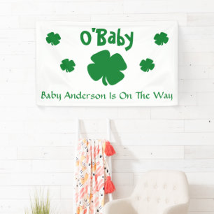Banderoles O'Baby St Patrick's Day Baby shower