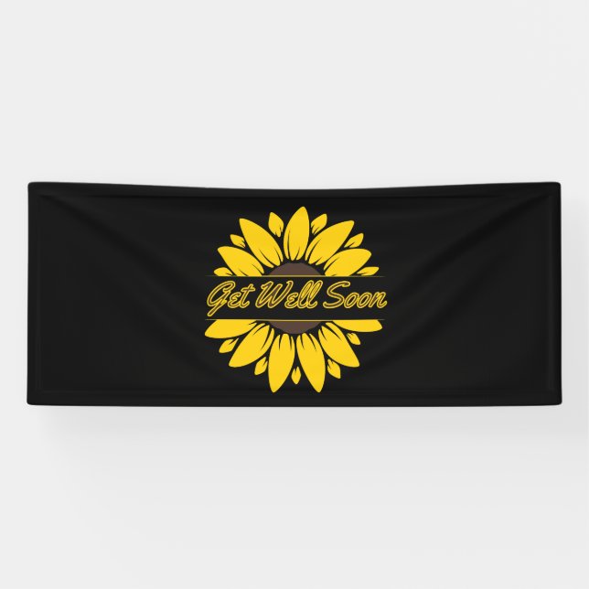 Banderoles Obtenez Bien Bientôt Sunflower 2.5x6 Bandeau de vi (Horizontal)