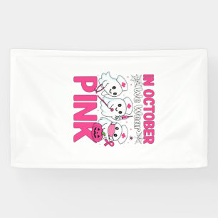 Banderoles Octobre, nous portons le rose Infirmière Sensibili