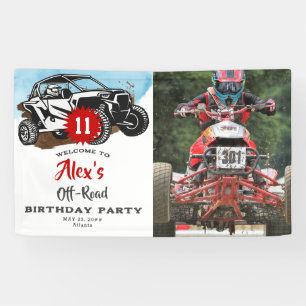 Banderoles Off Road Adventure VTT Monster Truck Anniversaire