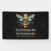 Oh Christmas Bee Bee Santa Hat Bee Light Noël