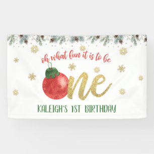 Banderoles Oh What Fun it it Be One Christmas Banner