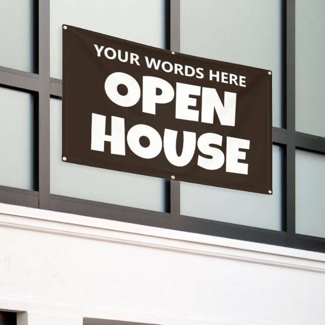 Banderoles OPEN HOUSE Custom Banner (Bâtiment extérieur)