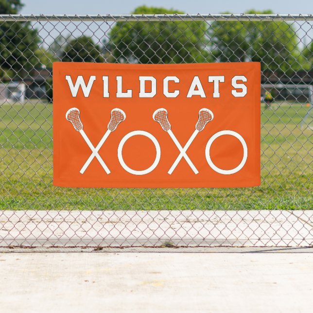 Banderoles Orange Lacrosse Team (En situation)