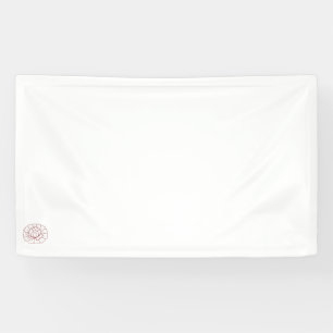 Banderoles Orangé Rouge décoratif Design Vinyl Banner