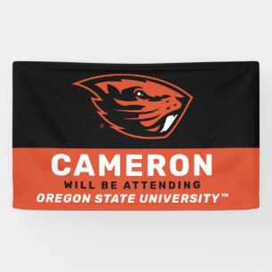 Banderoles Oregon State Beavers   Tête de castor