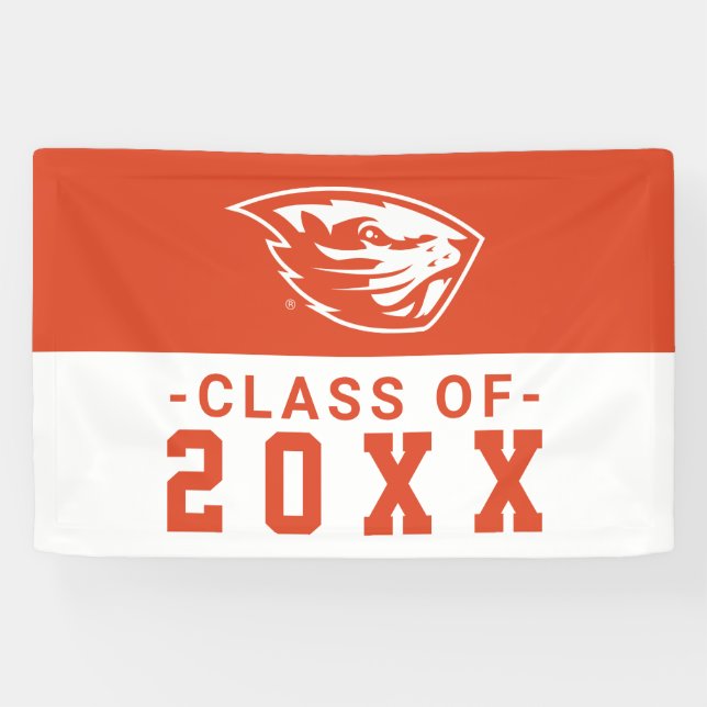 Banderoles Oregon State Beavers | Tête de castor (Horizontal)