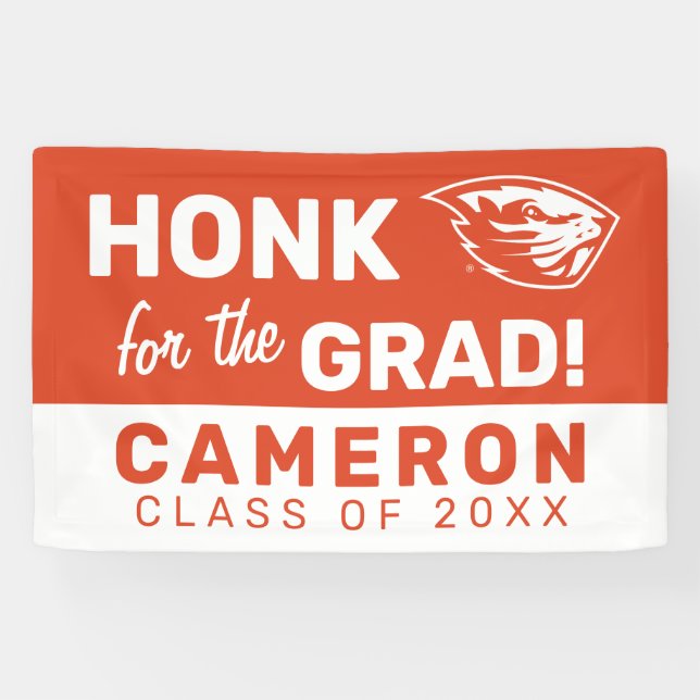 Banderoles Oregon State Beavers | Tête de castor (Horizontal)