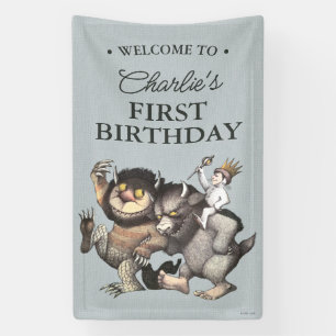 Banderoles Où les choses sauvages sont 1er anniversaire