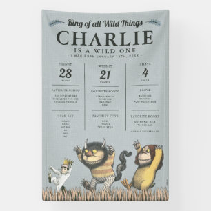 Banderoles Où sont les choses sauvages - 1er anniversaire Jal