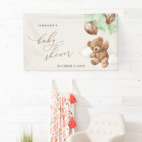 Ours En Conflit, Ballons Verts, Baby shower D'Accu