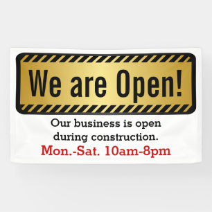 Banderoles Ouverture pendant la construction Connexion Jobsit
