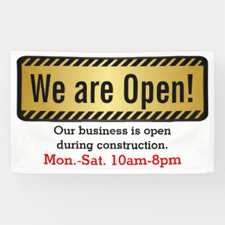 Banderoles Ouverture pendant la construction Connexion Jobsit
