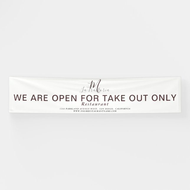 BANDEROLES OUVREZ POUR REJOINDRE LE RESTAURANT DU SCRIPT DE M (Horizontal)