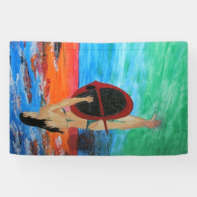 Banderoles Paddelboarder (Horizontal)