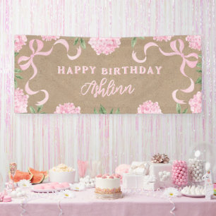 Banderoles Pancarte d'anniversaire, papier kraft couleur hydr