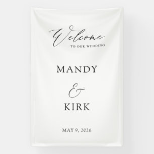 Banderoles Panneau de bienvenue de mariage 60x90   Moderne pe