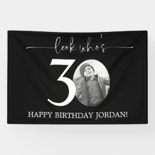 Banderoles Panneau de bienvenue pour 30 ans Regardez qui a
