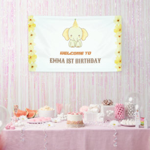 Banderoles Panneau de bienvenue pour le 1er anniversaire de W
