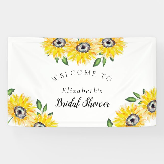 Banderoles Panneau de bienvenue pour une baby shower de maria (Horizontal)
