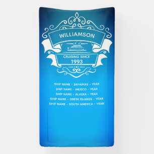 Banderoles Panneau de destination Voyage de bateau de croisiè