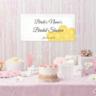 Banderoles Panneau de la Fête des mariées Lemon Spritz