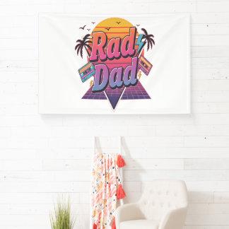 Banderoles Papa Radical – Style Néo Rétro des Années 80 pour