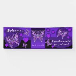 Banderoles Papillon pourpre 31