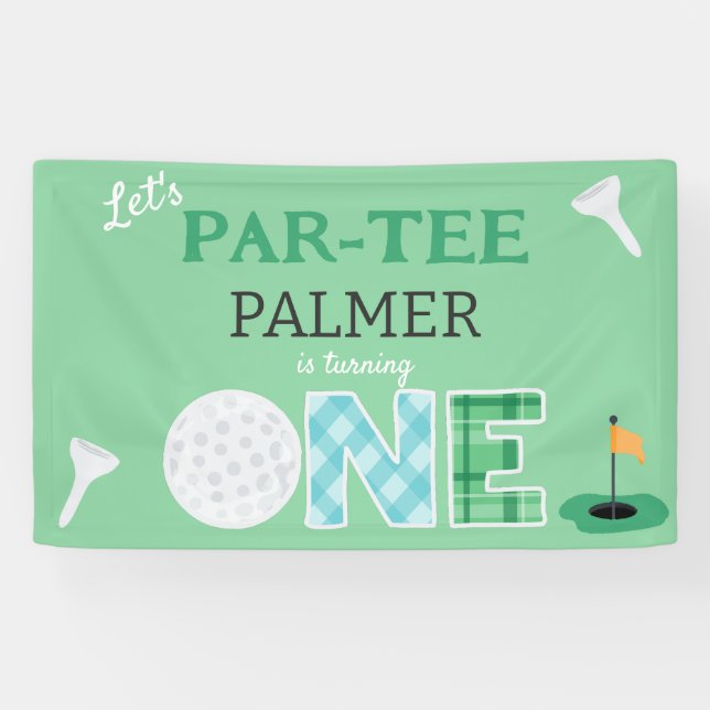Banderoles Parcours de golf 1er anniversaire (Horizontal)
