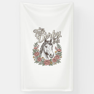 Banderoles Parle Derby à Moi Fleur Cheval Vintage Chemise_1