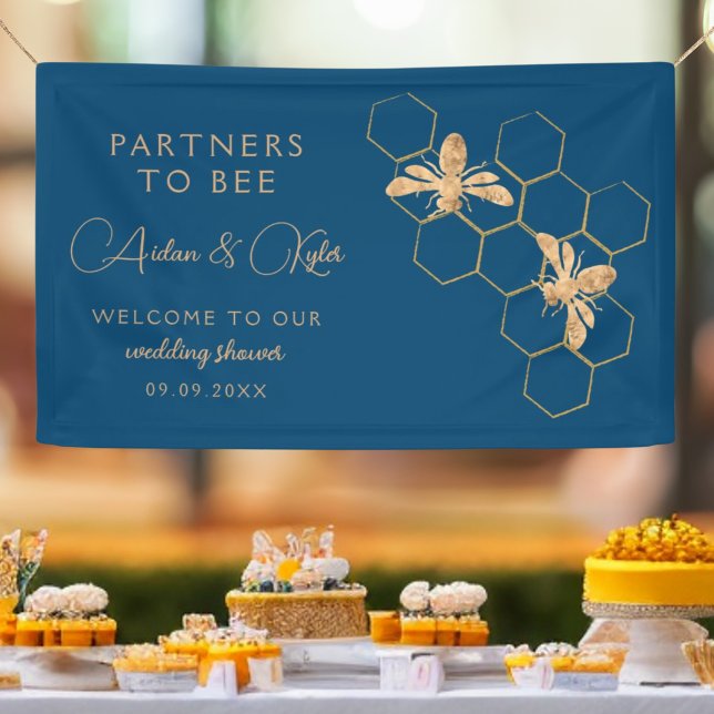 Banderoles Partenaires pour Bee Indigo & Honeycomb Wedding sh (Créateur téléchargé)