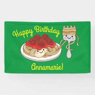 Banderoles Parti Anniversaire de enfant de Cute Spaghetti Kaw