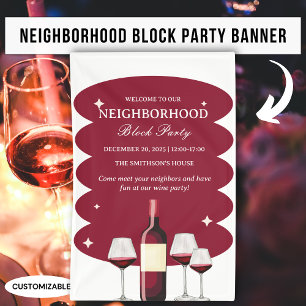 Banderoles Parti de l'édifice du quartier de Red Wine